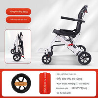 Xe đẩy người già nhẹ gấp đơn giản,Xe lăn du lịch siêu nhẹ,Xe lăn di động