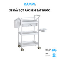 Xe Đẩy Nhựa ABS 3 Tầng, Kệ Nhựa 3 Tầng Spa, Xe Nail, Xe Đẩy Để Đồ Làm Tóc, Kệ Salon