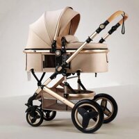 Xe đẩy nôi trẻ em gấp gọn 2 chiều 3 tư thế, xe đẩy xoay chiều 3 in1 cao cấp nhãn hiệu New Beginning