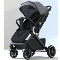Xe đẩy nôi trẻ sơ sinh BB gấp gọn, 2 chiều, 3 tư thế kèm lưới chống nắng UV, thoải mái du lịch với tay kéo vali tiện lợi