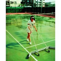 Xe đẩy nước. Xe Gạt Nước Sân Tennis rộng 1.4m. Thi công mài sàn