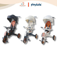 Xe đẩy Playkids S03 4in1 gấp gọn 2 chiều cho bé, xe đạp 3 bánh siêu nhẹ gấp gọn - Monnie Kids