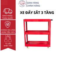 Xe đẩy SẮT 3 tầng đựng dụng cụ đồ nghề sửa xe/ chăm sóc xe