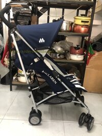 Xe đẩy seconhand Maclaren Quest màu xanh thanh lý mới 90% - Xe đẩy em bé Nhật Bản