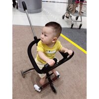 Xe Đẩy Siêu Thị 5 Bánh Cho BÉ [ LOẠI XỊN ] - Tay cần vòm, bánh xe phát sáng, có giỏ đựng đồ