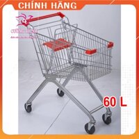 Xe đẩy siêu thị 60 lít, xe đẩy mua sắm