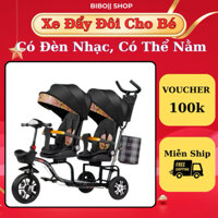 Xe Đẩy Sinh Đôi Cho Bé Có Thể Nằm Ngồi Nhiều Tư Thế