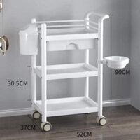 Xe Đẩy Spa 3 Tầng Cao Cấp HMTL-5030 Xe Đẩy Y Tế,Nha Khoa 3 Tầng Đa Năng