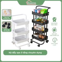Xe đẩy spa 3 tầng chuyên dụng, kệ đẩy 3 tầng đa năng - Kana Mart