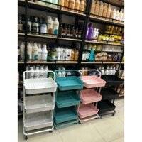 Xe đẩy spa 3 tầng có bánh xe