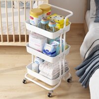 XE ĐẨY SPA 3 TẦNG ĐA NĂNG - KỆ ĐỂ ĐỒ BỈM SỮA SIÊU SALE