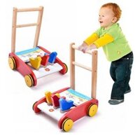Xe Đẩy Tập Đi Bằng Gỗ Cho Bé VinaStar - Hàng Chuẩn
