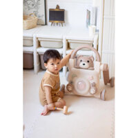 Xe đẩy tập đi GẤU 3 trong 1 (tập đi-xe chòi-xe trượt) có đèn, TCTC nhạc cho bé, hàng cao cấp.