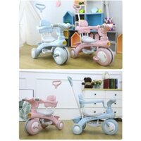 Xe đẩy trẻ em 3 bánh 618 có nhạc và đèn - Xe đạp 3 bánh - Xe chòi chân