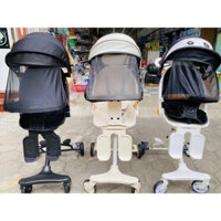 Xe Đẩy trẻ em gấp gọn M8-M9 đảo  2 chiều 2 Tư Thế cao cấp - xe đẩy Tặng kèm đệm và mái che