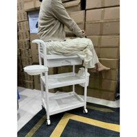 Xe Đẩy Y Tế ,Spa Dụng Cụ 3 Tầng Có Ngăn Kéo Đựng Đồ