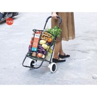 Xe đi chở hàng FLANA tải trọng 35kg, gầm xe cao, bánh to, chắc chắn