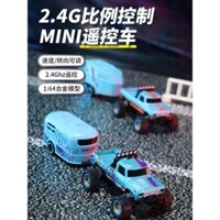 Xe địa hình Bigfoot Monster mới, xe điều khiển từ xa mini tốc độ 1:64, hợp kim, đèn mát, giảm xóc, đồ chơi trẻ em