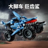 Xe địa hình Megalodon Monster Tương thích với LEGO Bricks Đồ chơi giáo dục lắp ráp dành cho trẻ em