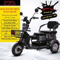 Xe điện 3 bánh F68, Bánh bé 300-8 inch, Mẫu xe điện nâng cấp động cơ 800w, Quảng đường di chuyển 60km