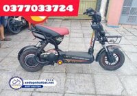 Xe Điện Bò Điên Đen Đỏ Mới 90%