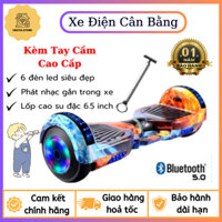 Xe Điện Cân Bằng 2 Bánh 6.5 Inch | Xe Cân Bằng Điện 2 Bánh Kết Nối Bluetooth Tích Hợp LED Chiếu Sáng ,Bảo Hành 12 Tháng
