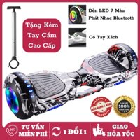 Xe Điện Cân Bằng 2 Bánh Smart Balance 6.5 inch - Xe Điện Cân Bằng Cho Bé Kèm Tay Cầm Cao Cấp - Bảo Hành 12 Tháng