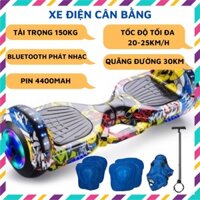Xe điện cân bằng, xe cân bằng điện 2 bánh lớn 6,5 inch, nhạc , bluetooth, tặng kèm miếng bảo vệ tay cầm