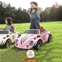 Xe điện cho bé gái con bọ cổ điển 8888 siêu dễ thương, 1-4 tuổi