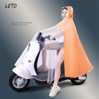 Xe điện chống mưa bão toàn thân Leto, xe ô tô pin trong suốt kéo dài cho mẹ và con cái, áo mưa đi xe đạp dành cho cha mẹ và con cái
