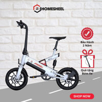 Xe điện gấp gọn trợ lực thông minh Homesheel T6 phiên bản mới nhất  Màu trắng