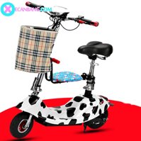Xe điện mini E Scooter bình ắc quy 24V có yên