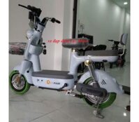 XE ĐIỆN MOKA CUTE MÀU XANH NHẠT