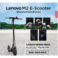 XE ĐIỆN THÔNG MINH SCOOTER LENOVO M2 - MÀU ĐEN (MẠNH, PIN SIÊU BỀN)