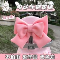 Xe điện trang trí lớn nơ dễ thương, nhãn dán xe pin Yadea Tailg Aima, xe máy đi chơi cần thiết SGA2