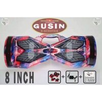 xe điện tự cân bằng 8inch GuSin Màu đỏ xanh / có video test / Loa Bluetooth 2.0