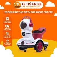 Xe Điện Xoay 360 Độ Hình Robot TM 009 Cao Cấp, Thiết Kế Đèn Nhấp Nháy Đẹp Mắt, Dành Cho Bé 2-8 Tuổi