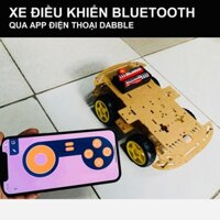 Xe điều khiển Arduino ESP32 Bluetooth qua App điện thoại thông minh Smart Robot Car DIY Kit Dabble