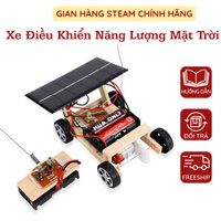 Xe Điều Khiển Chạy Bằng Năng Lượng Mặt Trời Tự Sạc Pin Lắp Ráp Bằng Gỗ - Đồ Chơi Khoa Học Stem