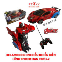 Xe Điều Khiển Lamborghini Biến Hình Người Nhện