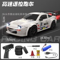 Xe Điều Khiển Mini Drift 1/24 RX7 +20km vỏ cứng chịu lực tốc độ cao có nút tăng tốc, đèn trước sau