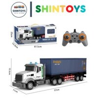 Xe Điều Khiển Từ Xa Container Đầu Kéo Cỡ Lớn, Chạy Tốc Độ Cao Dài 57cm Sử Dụng Pin Sạc - Shintoys