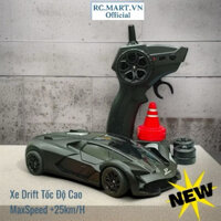 Xe điều khiển từ xa mini Drift Lamboghini Shadowed Warrior 1:20 tốc độ cao, body nhựa cứng có đèn led