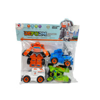 "Xe Đồ Chơi Chạy Đà Tháo Ráp – 1Bộ = 4Chiếc Kèm Tua Vít & Chìa Khóa, Giúp Bé Vừa Chơi Vừa Học"