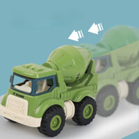 Xe đồ chơi máy xúc và máy trộn cho thời gian chơi xây dựng vui nhộn