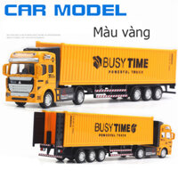 Xe đồ chơi mô hình đầu kéo container vận chuyển KAVY No.8807 đầu hợp kim tháo rời kích thước lớn tỷ lệ 148 - nhiều màu - Màu vàng