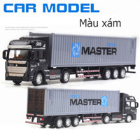 Xe đồ chơi mô hình đầu kéo container vận chuyển KAVY No.8807 đầu hợp kim tháo rời kích thước lớn tỷ lệ 148 - nhiều màu - Màu xám