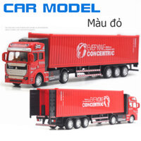 Xe đồ chơi mô hình đầu kéo container vận chuyển KAVY No.8807 đầu hợp kim tháo rời kích thước lớn tỷ lệ 148 - nhiều màu - Màu đỏ
