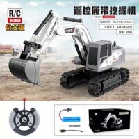 Xe đồ chơi xe cẩu điều khiển từ xa 5 kênh -bánh caosu - gàu sắt - đồ chơi xe cẩu  cho bé 3y+