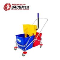 Xe dọn vệ sinh 2 xô HiClean HC 071